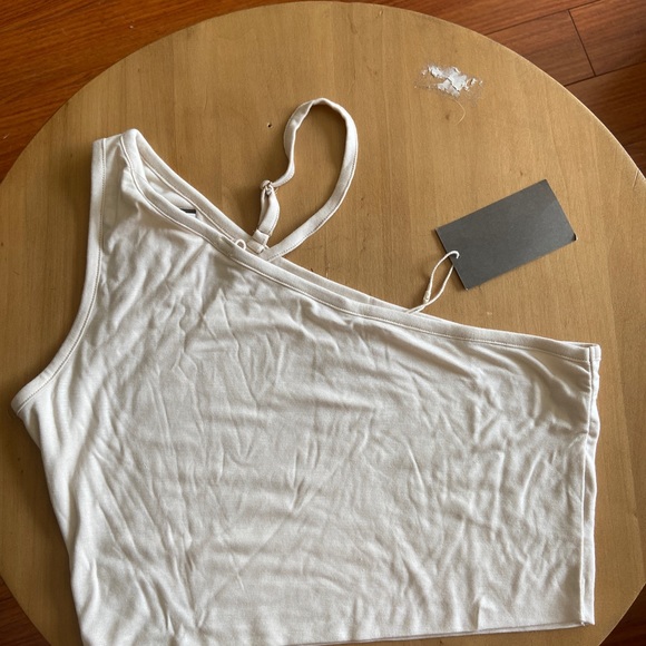 Artless Forever One Shoulder Cropped Top SZ S - Picture 5 of 7